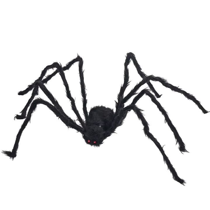 Halloween reuzenspin decoratie met web en buigbare poten voor tuin buiten