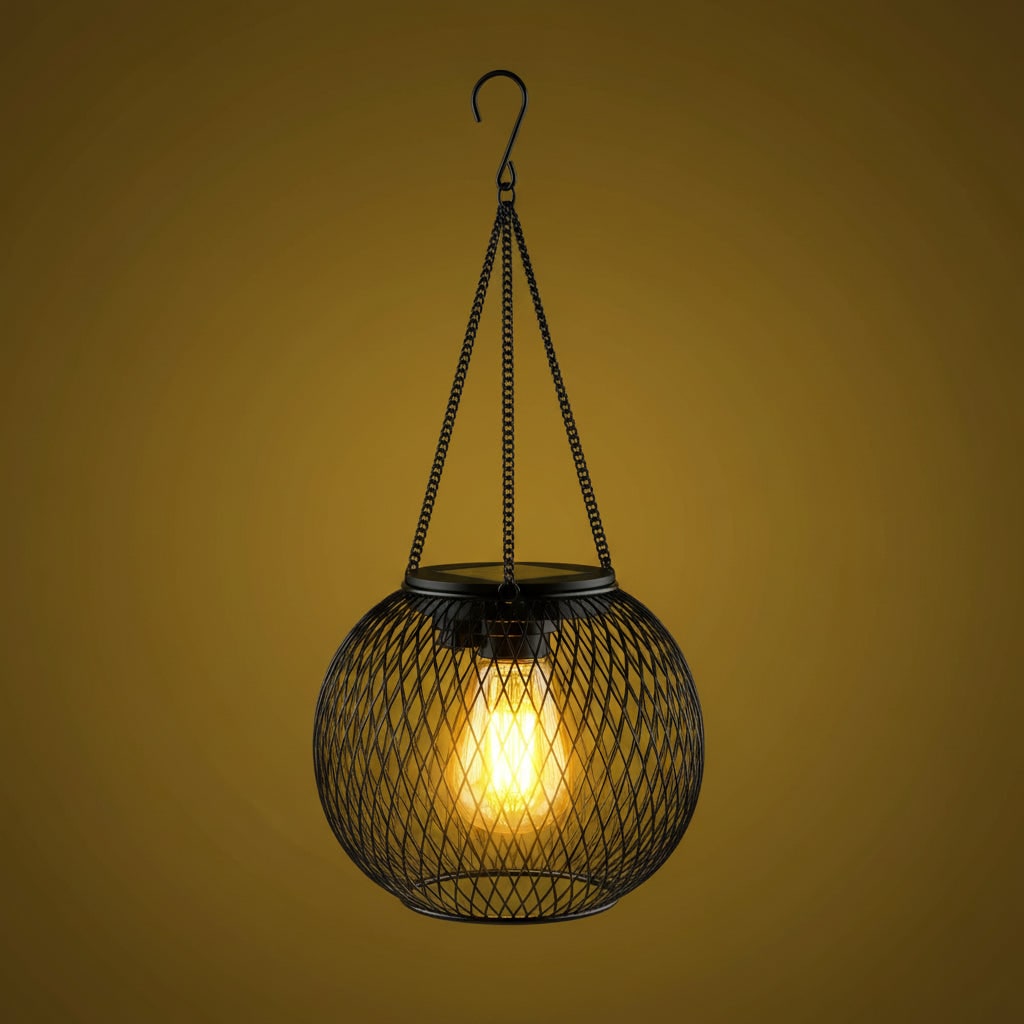 Halloween hangende solarlampen voor buiten met aangedreven lantaarn en led-lamp voor tuindecoratie