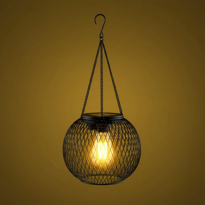 Halloween hangende solarlampen voor buiten met aangedreven lantaarn en led-lamp voor tuindecoratie