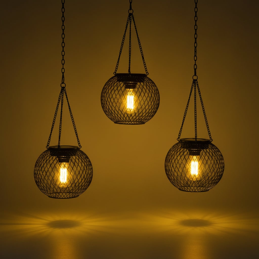 Halloween hangende solarlampen voor buiten met aangedreven lantaarn en led-lamp voor tuindecoratie