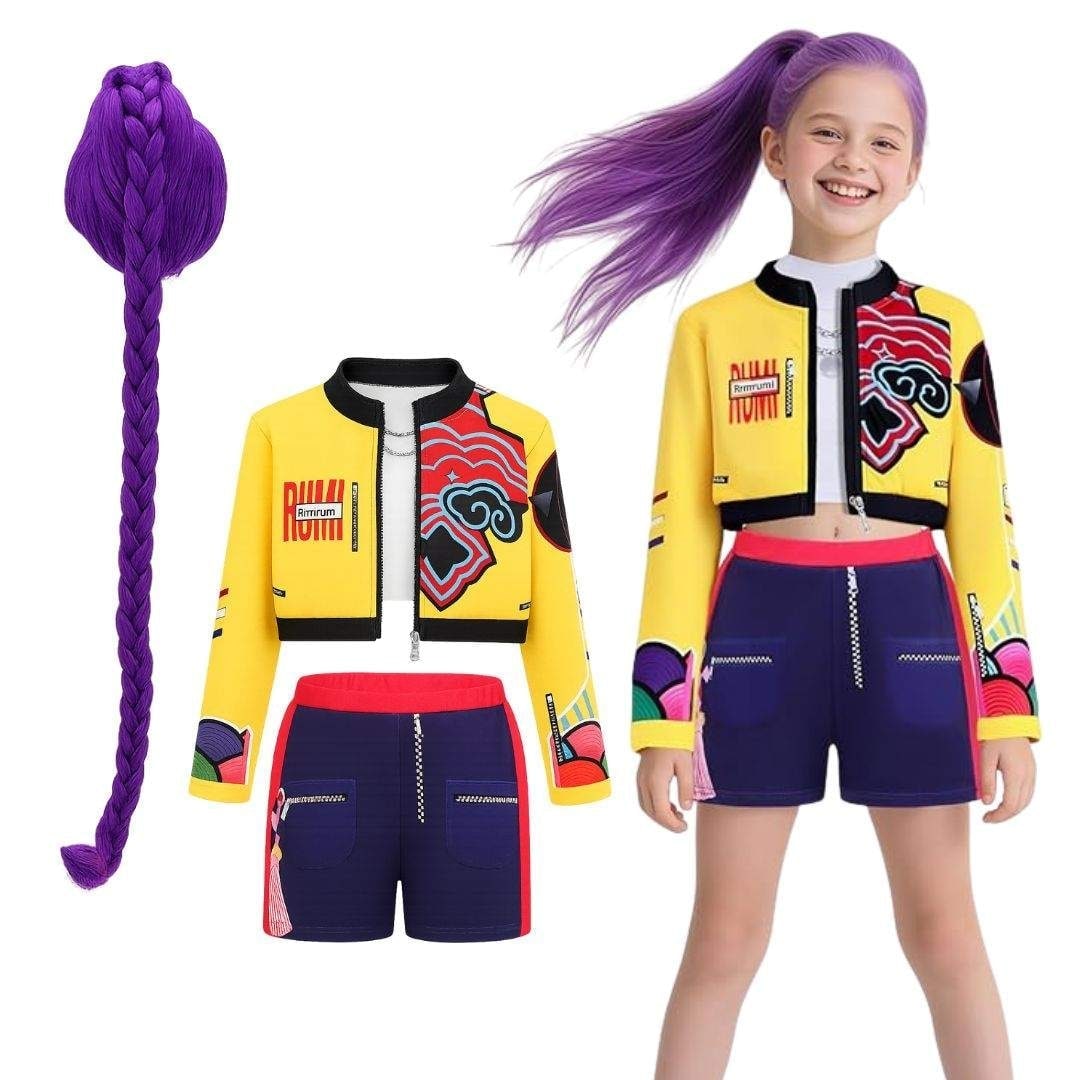 Halloween hiphop-danskostuum met crop top, short en joggingbroek voor optredens en feesten