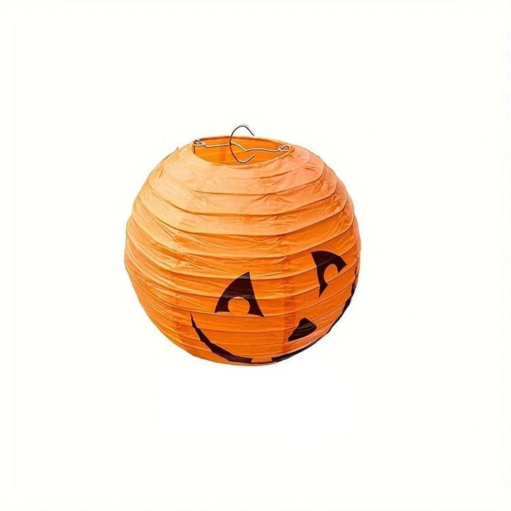 Halloween-pompoenlantaarn hangdecoratie van papier, set van 12