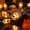 Halloween lichtsnoer voor buiten op batterijen met LED voor patio- en tuindecoratie
