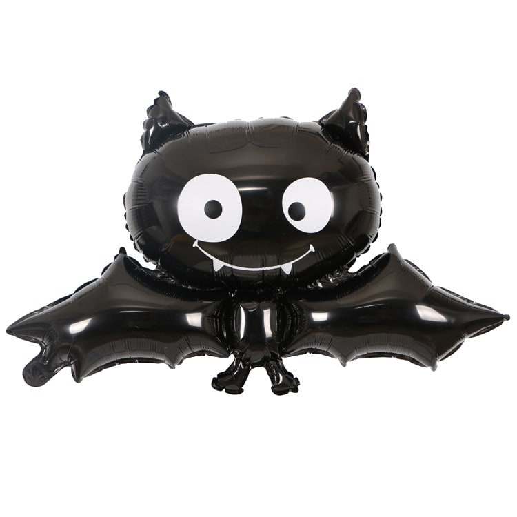 Halloween feestballonnen met folieletters, vleermuis, pompoen en spin, decoratieset