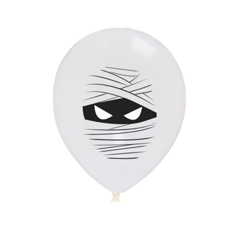 Halloween feestballonnen met griezelige printontwerpen, van latex, voor decoratie