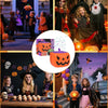 Halloween-pompoen-bellenblaasmachine met ledverlichting en automatische blazer voor feest en buitendecoratie