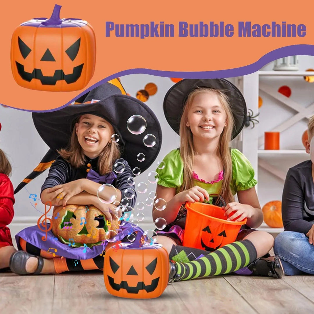 Halloween-pompoen-bellenblaasmachine met ledverlichting en automatische blazer voor feest en buitendecoratie