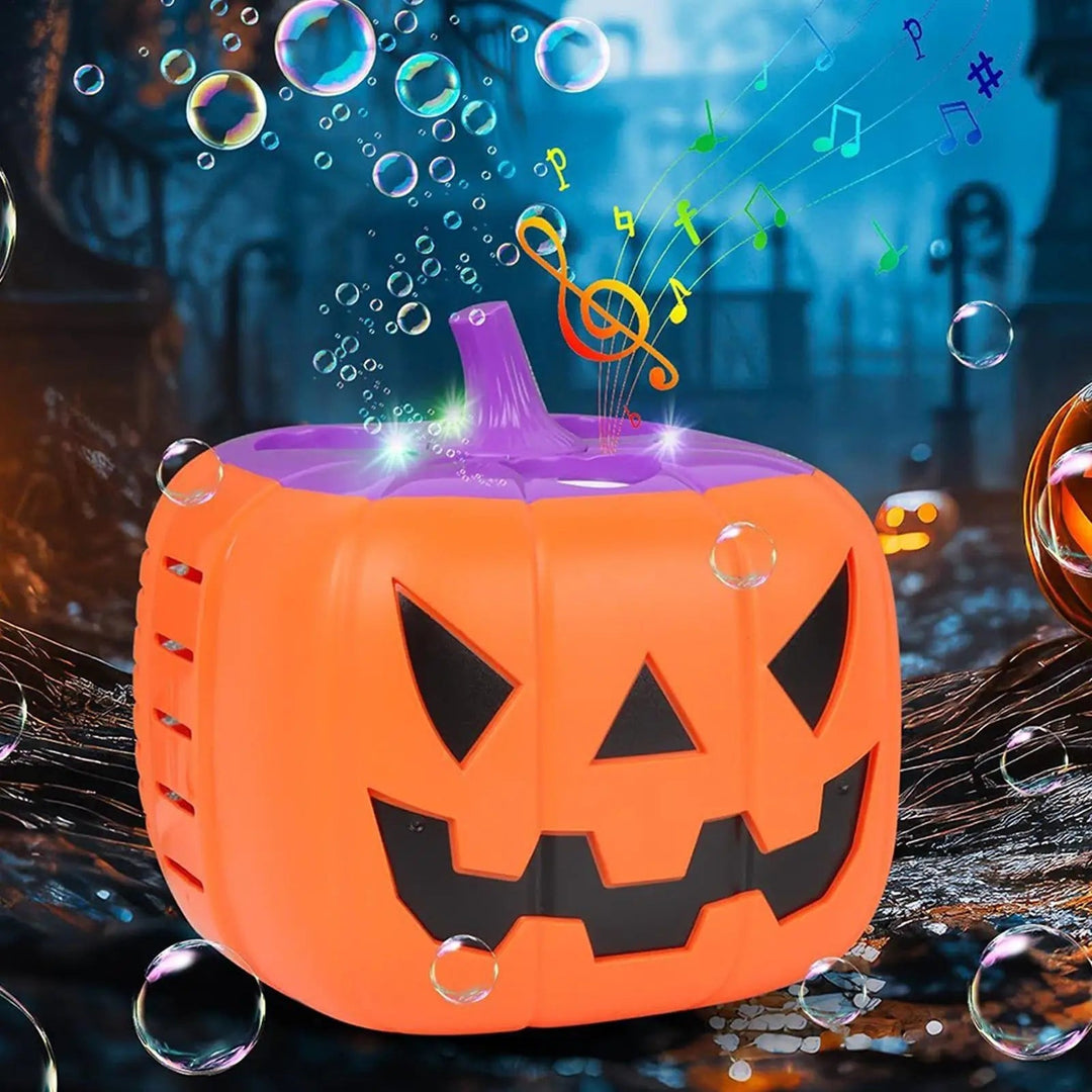 Halloween-pompoen-bellenblaasmachine met ledverlichting en automatische blazer voor feest en buitendecoratie