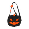 Halloween pompoentasje en handtas jack-o'-lantern crossbodytas met vleermuisaccenten