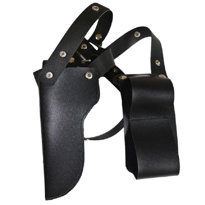 Halloween Survival Game kostuum met masker en speelgoedpistool