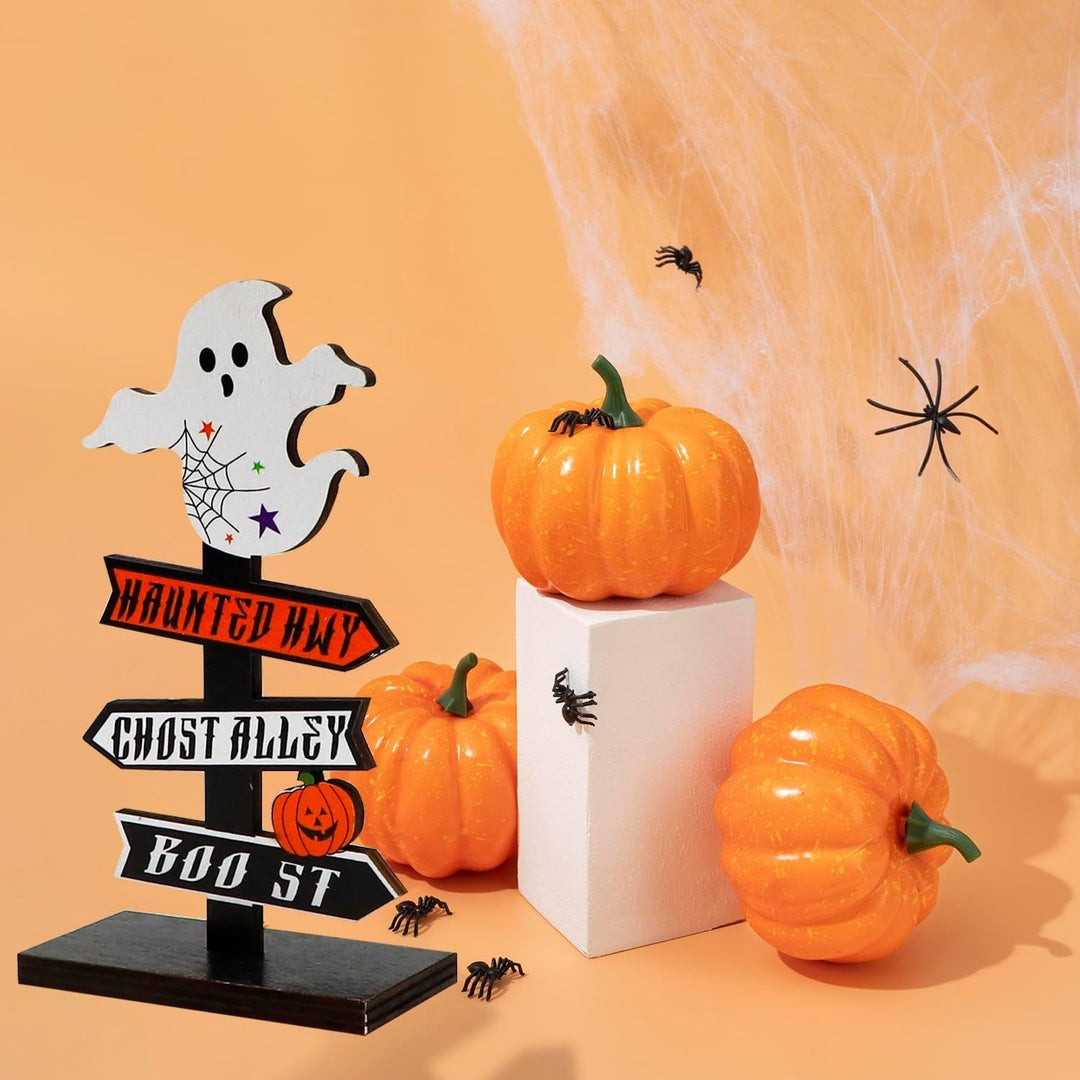 Halloween-tafeldecoratie met richtingbord voor eetkamer en hal, decoratie voor op tafel