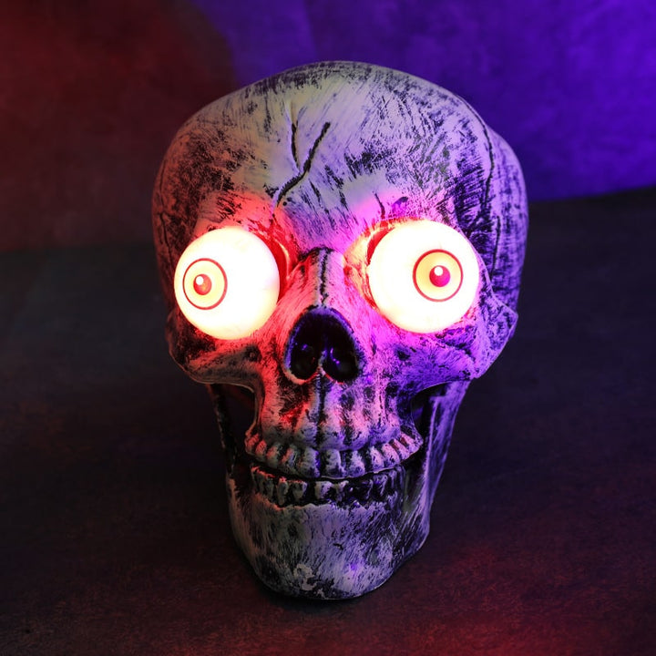 Halloween tuindecoratie skeletbord met grondpennen, LED-verlichting, buitenrekwisiet