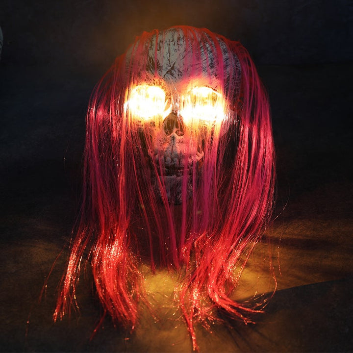 Halloween tuindecoratie skeletbord met grondpennen, LED-verlichting, buitenrekwisiet