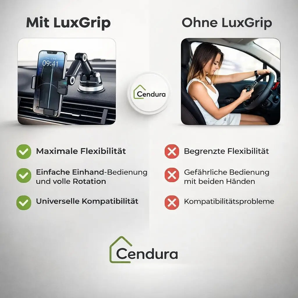 Telefoonhouder voor in de auto met zuignap | 360° draaibare houder voor dashboard en voorruit