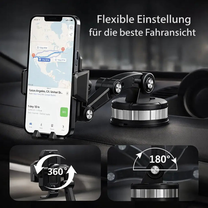 Telefoonhouder voor in de auto met zuignap | 360° draaibare houder voor dashboard en voorruit
