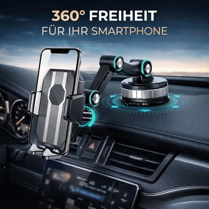 Telefoonhouder voor in de auto met zuignap | 360° draaibare houder voor dashboard en voorruit