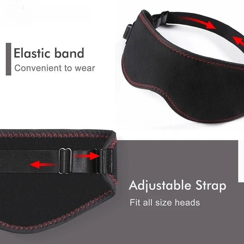 Verwarmd oogmasker voor slaap en eronder met verstelbare elastische band en USB-voeding, verwarmbaar