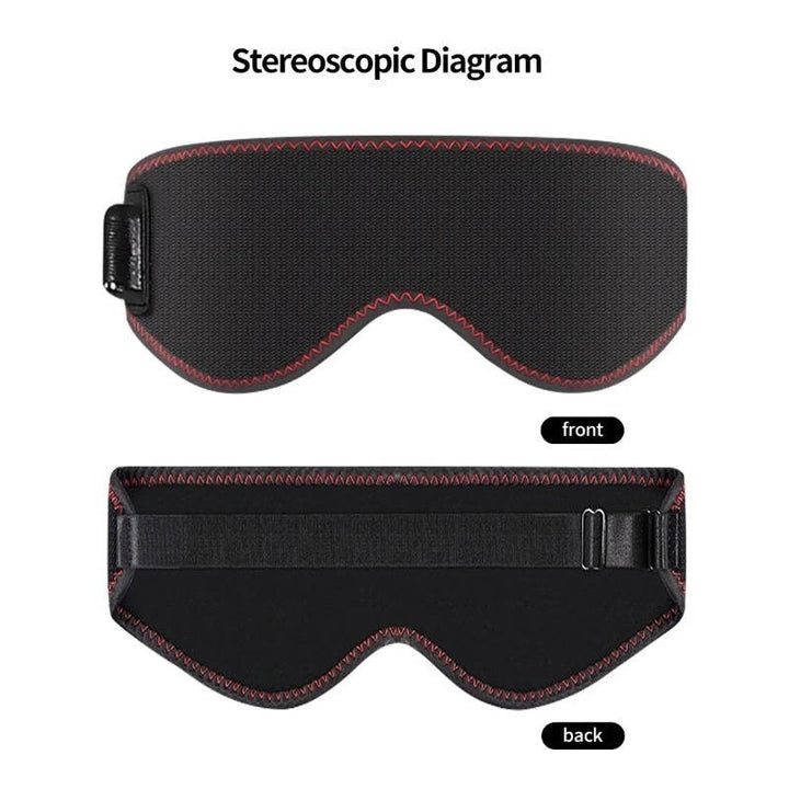 Verwarmd oogmasker voor slaap en eronder met verstelbare elastische band en USB-voeding, verwarmbaar