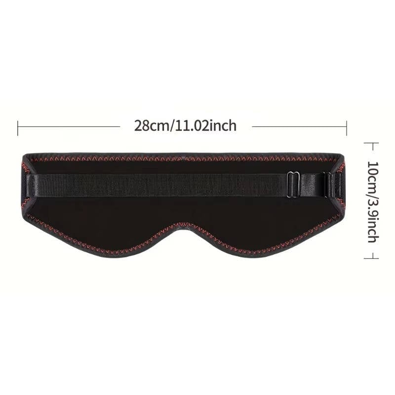 Verwarmd oogmasker voor slaap en eronder met verstelbare elastische band en USB-voeding, verwarmbaar