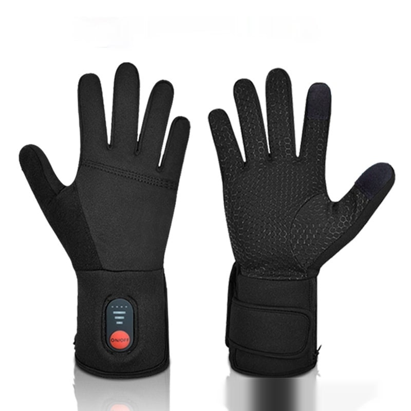Verwarmde handschoenen voor de winter met touchscreen-vingertoppen en oplaadbare handwarmer