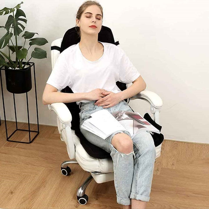 Verwarmde massagezitkussen voor bureaustoel en auto met shiatsu-trilling en afstandsbediening