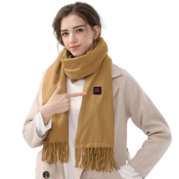Verwarmde fleece sjaal en nekwikkel met USB-voeding en drie temperatuurstanden