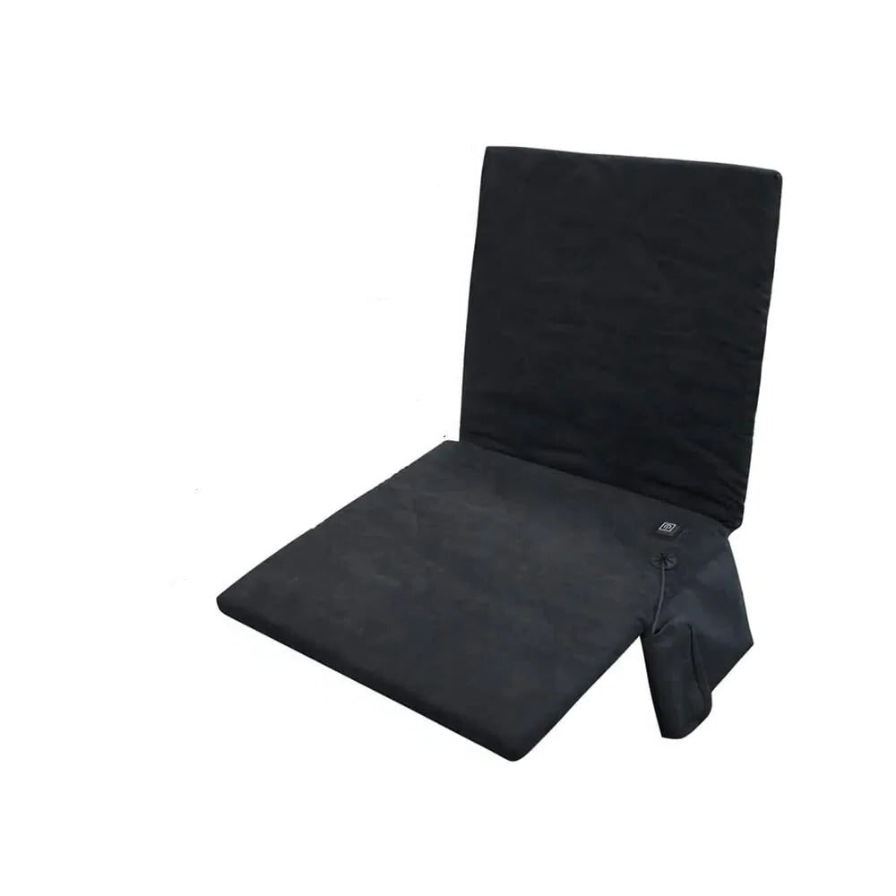 Verwarmd zitkussen met rugleuning voor auto- en campingstoelen, draagbaar met USB-voeding
