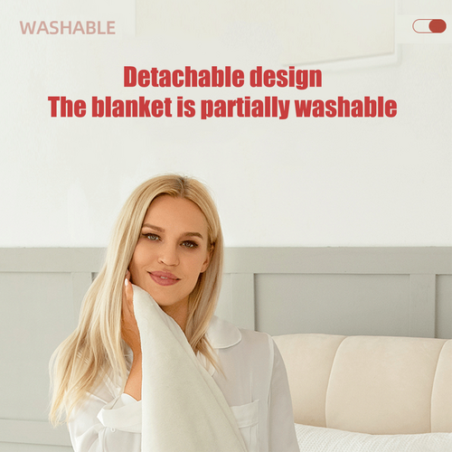 Verwarmde plaid met sherpa-fleecevoering, elektrische flanel met automatische uitschakeltimer