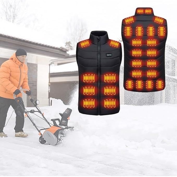 Verwarmd bodywarmer met oplaadbare USB-accu, gequilt ontwerp en meerdere verwarmingszones