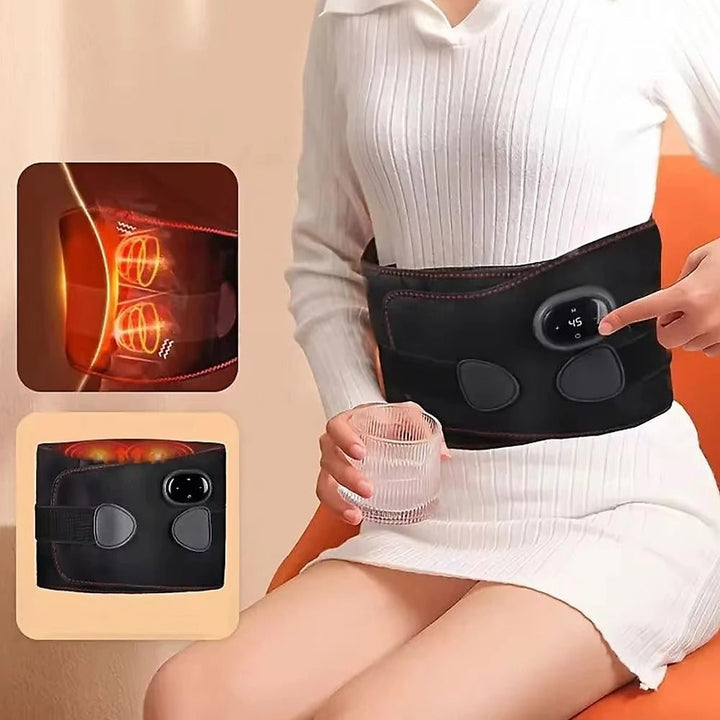 Warmtekussen en verwarmende tailleriem met rugmassage infraroodwarmte en digitale regelaar
