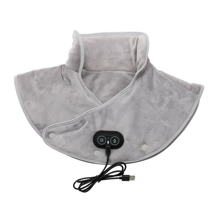 Verwarmingskussen nek schouders USB pluche trilling massage elektrisch massageapparaat