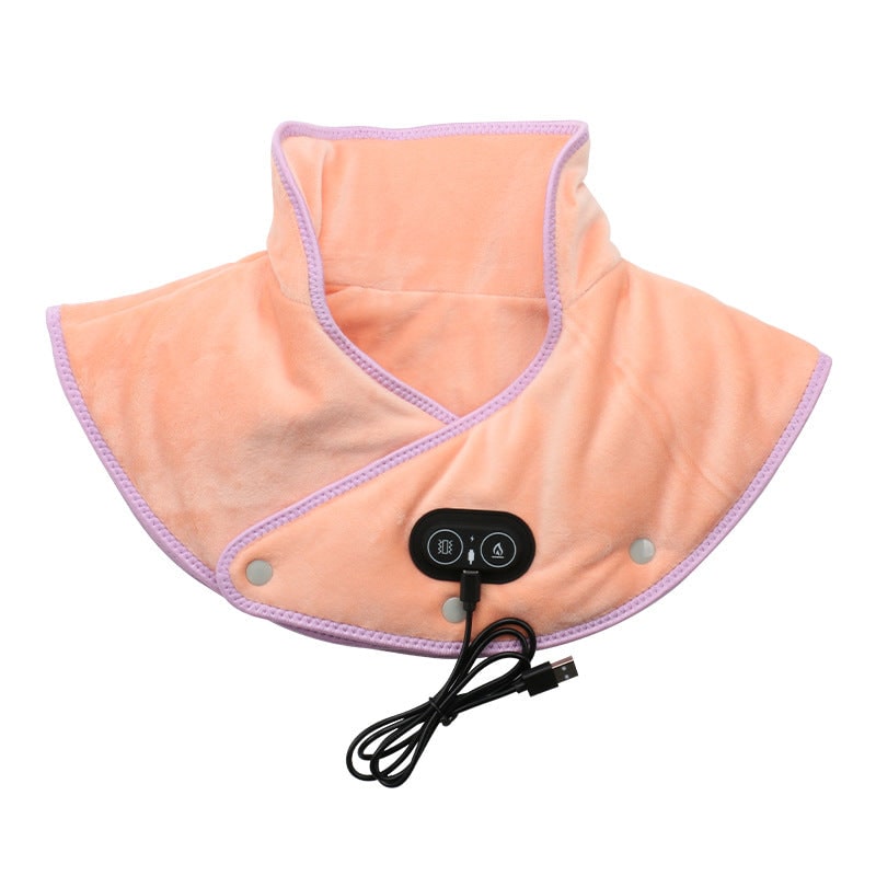 Verwarmingskussen nek schouders USB pluche trilling massage elektrisch massageapparaat