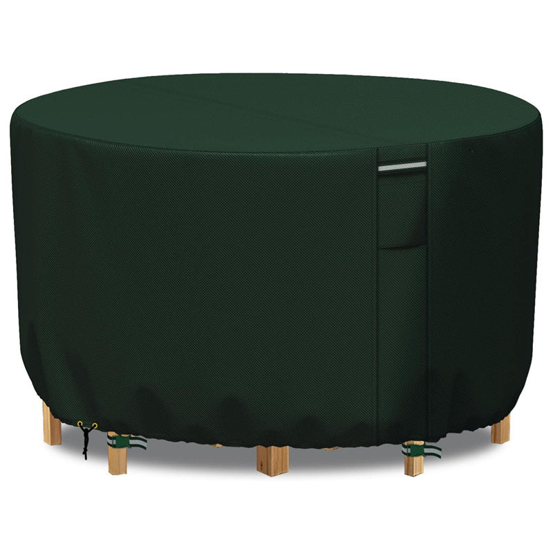 Robuuste hoes voor ronde terrasmeubels met ventilatieopening
