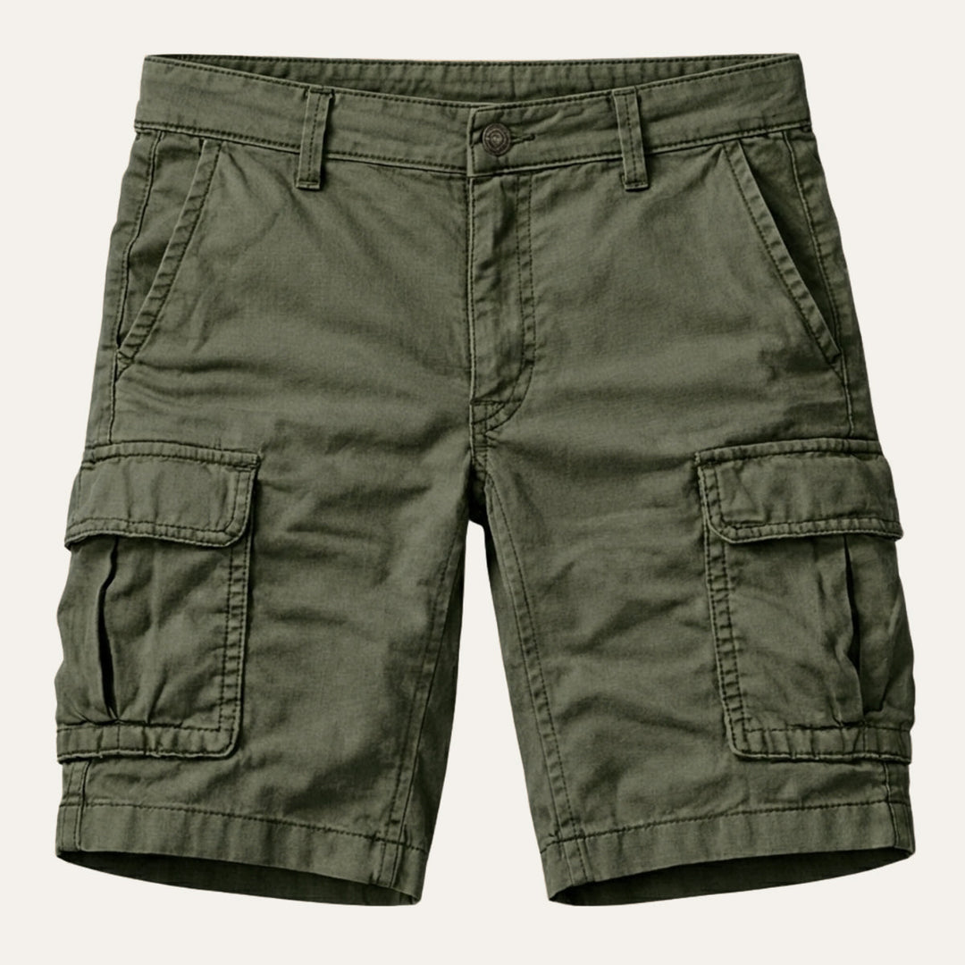 Cargoshort voor heren met klepzakken