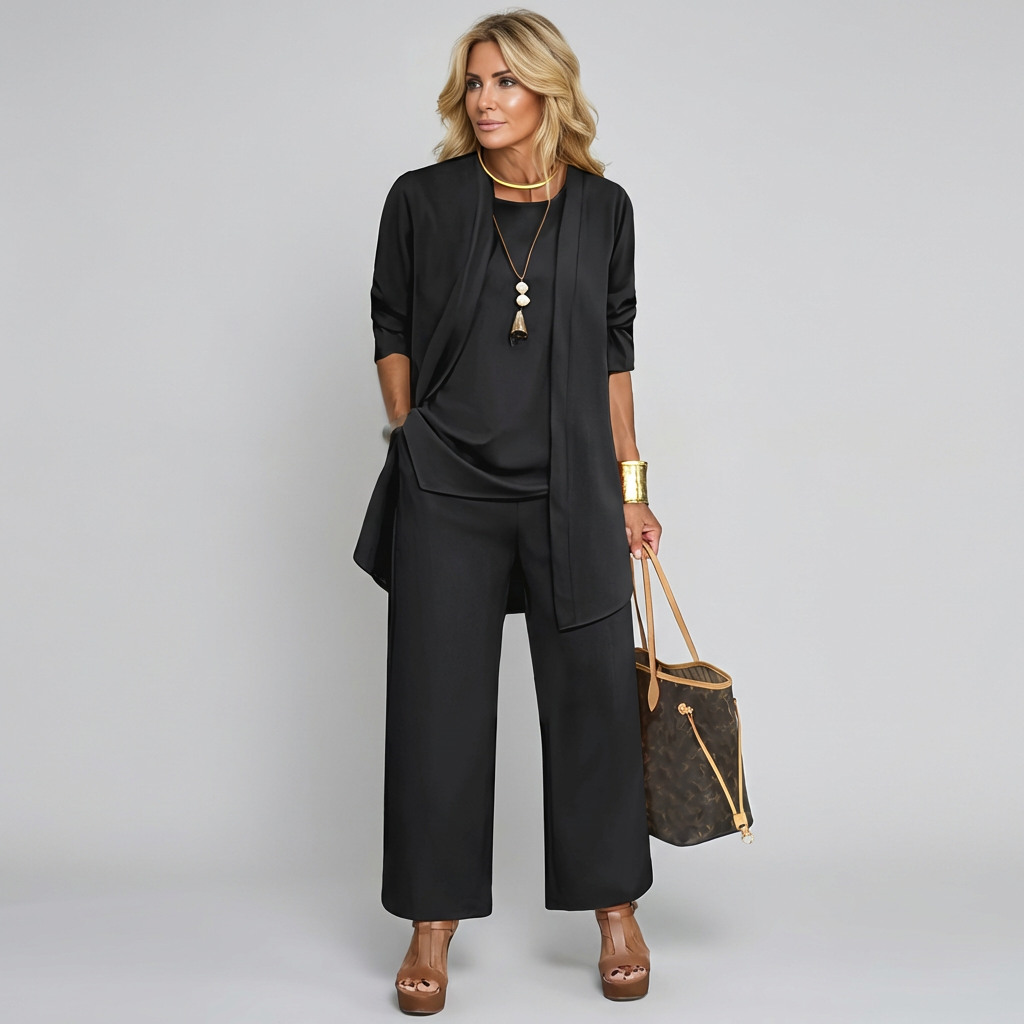 Elegante driedelige set broekpak voor dames - Aurora