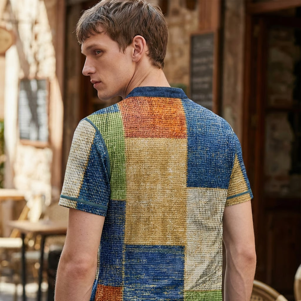 Heren Waffle Breisel Casual T-shirt
