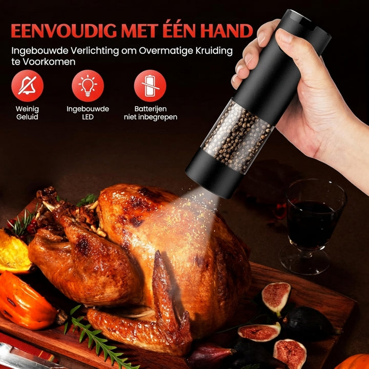 Elektrische Zout en Peper Molen Set