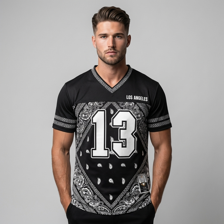 Heren Mesh Graphic Jersey T-Shirt