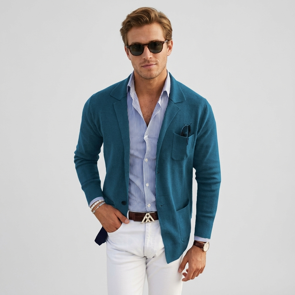 Stijlvolle Herenblazer met Casual Klepzakken - Dan