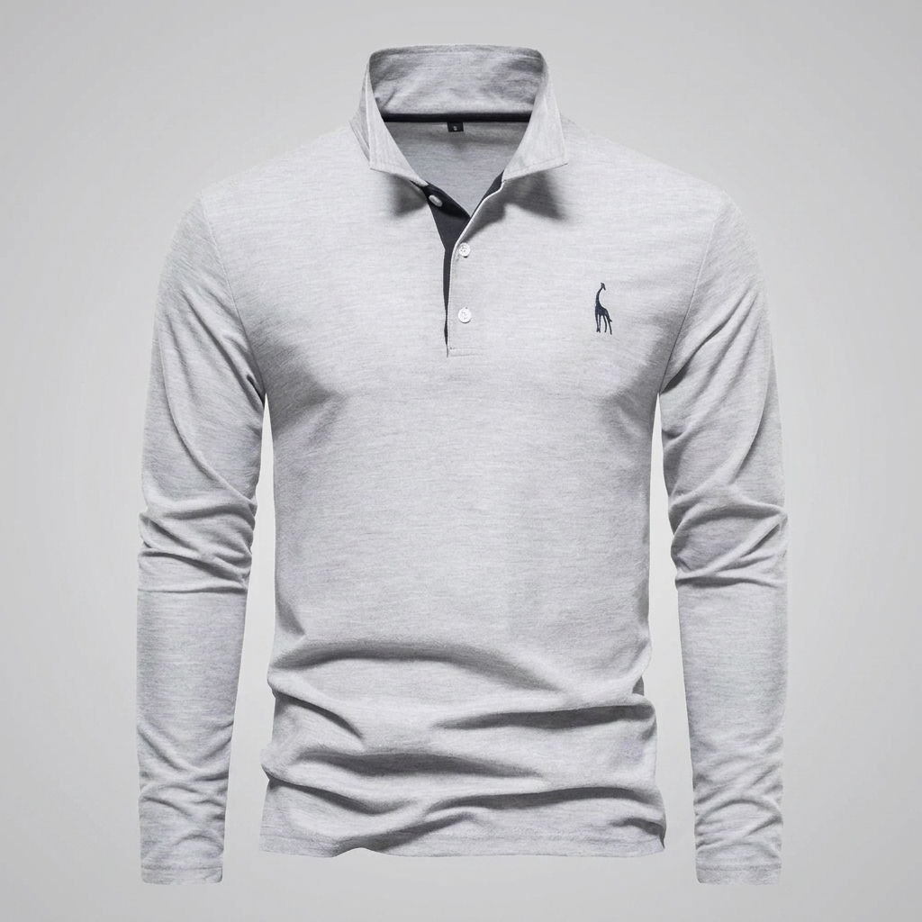 Heren Klassiek Knoop‑Hals Polo Shirt