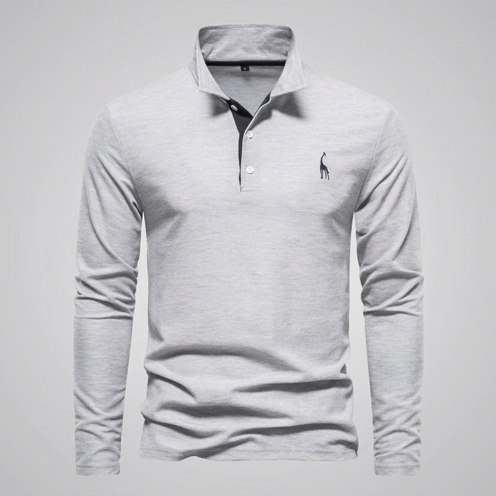 Heren Klassiek Knoop‑Hals Polo Shirt