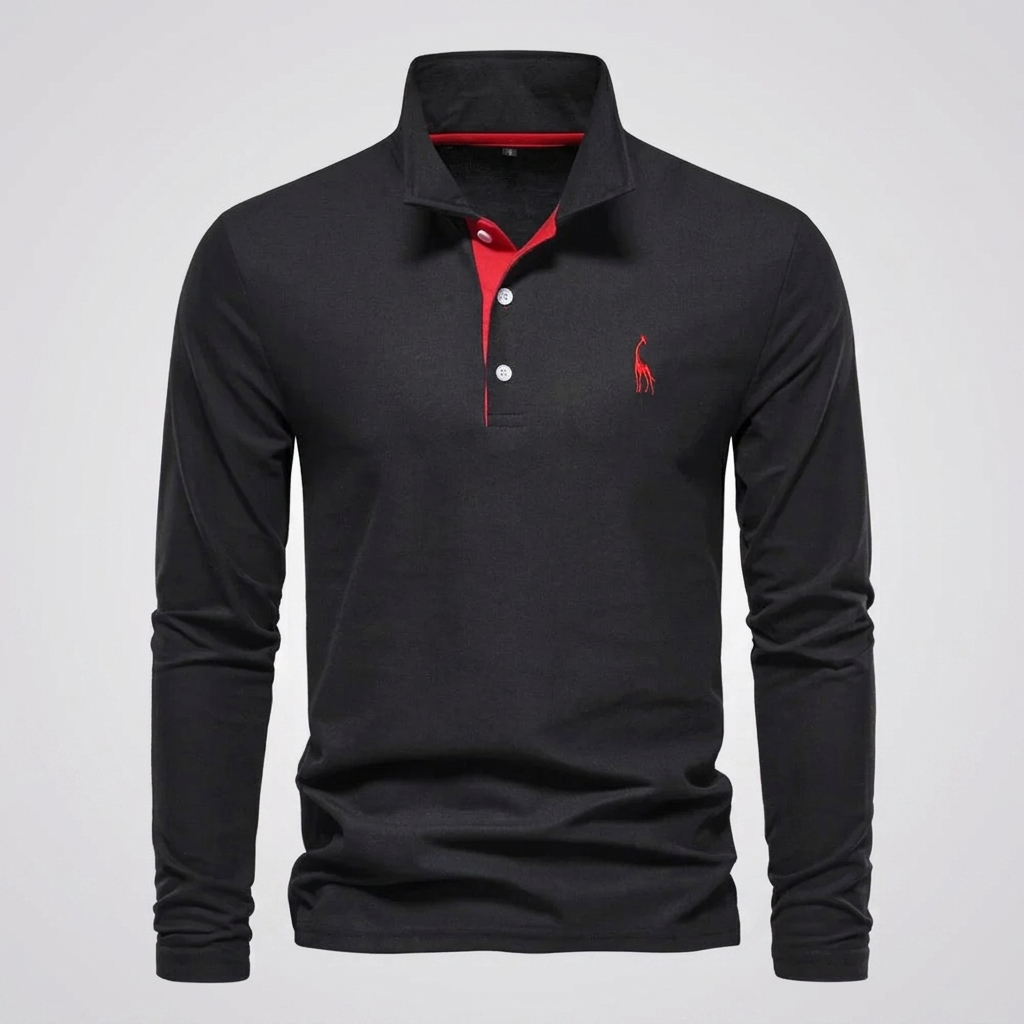 Heren Klassiek Knoop‑Hals Polo Shirt