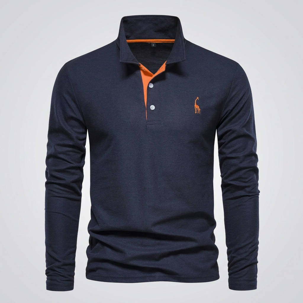 Heren Klassiek Knoop‑Hals Polo Shirt