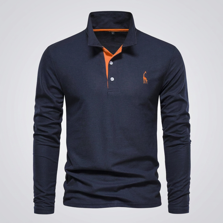 Heren Klassiek Knoop‑Hals Polo Shirt