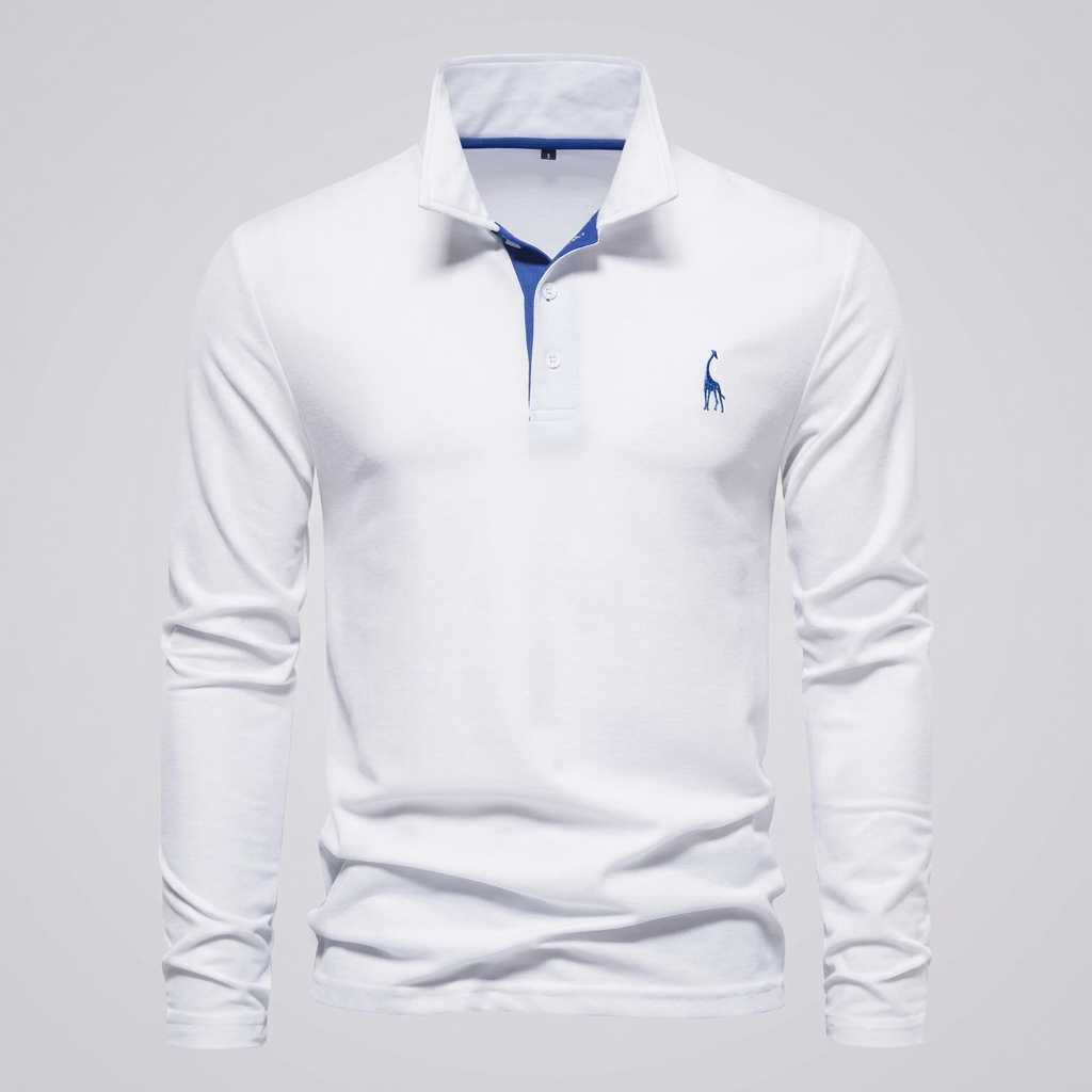 Heren Klassiek Knoop‑Hals Polo Shirt