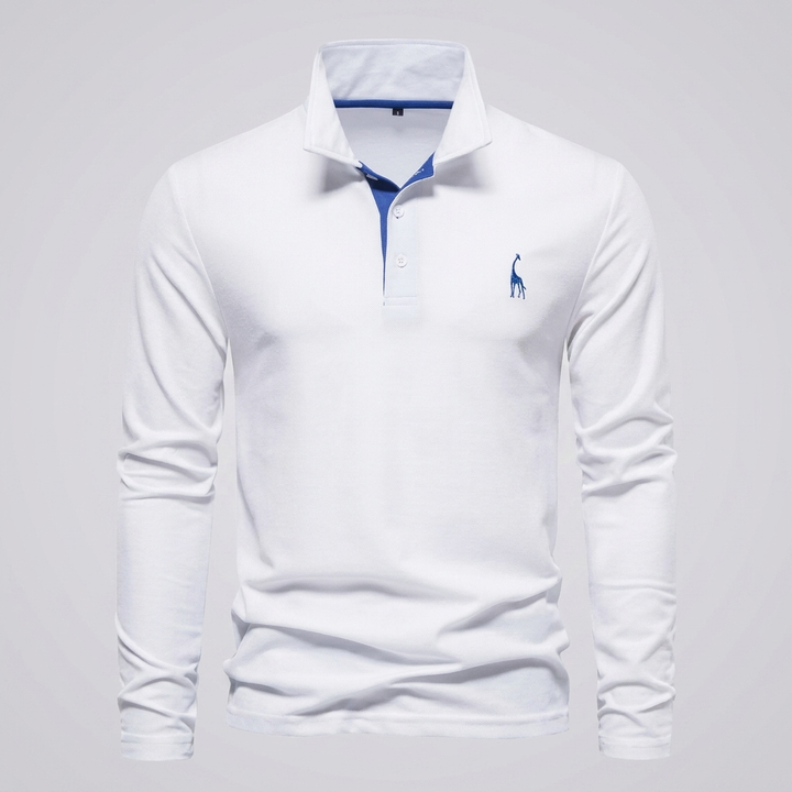 Heren Klassiek Knoop‑Hals Polo Shirt