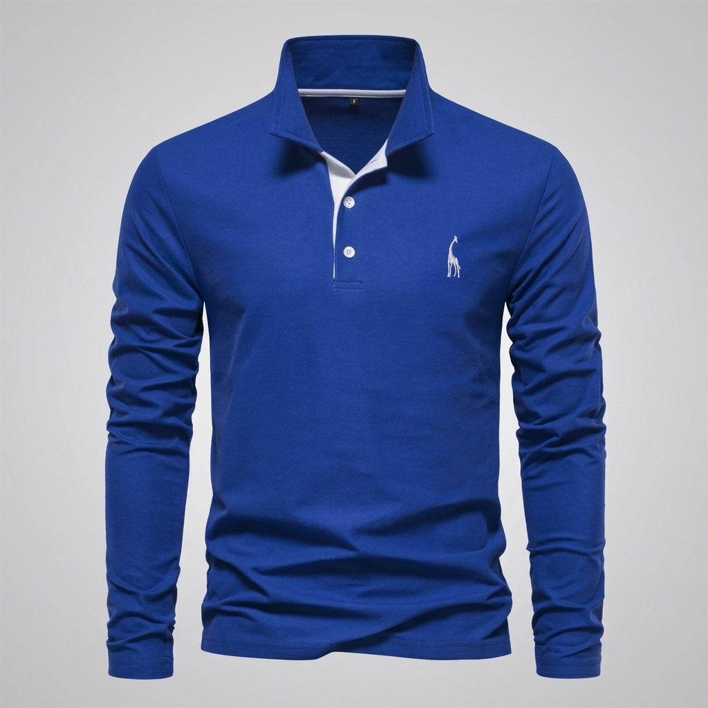 Heren Klassiek Knoop‑Hals Polo Shirt