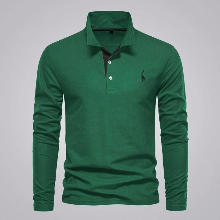 Heren Klassiek Knoop‑Hals Polo Shirt