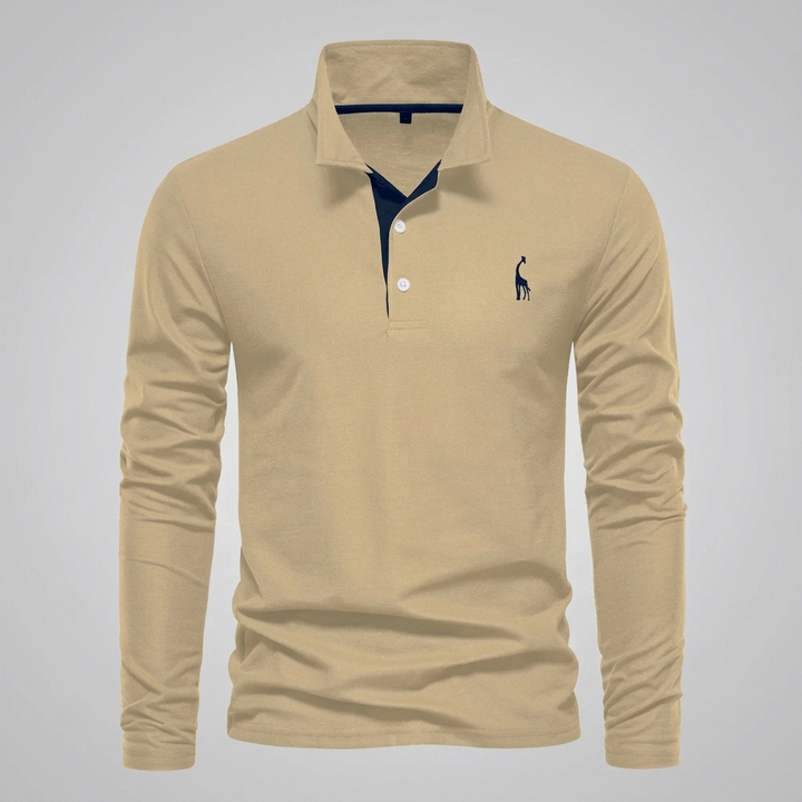 Heren Klassiek Knoop‑Hals Polo Shirt