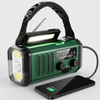 10000 mAh Noodradio met Zonne‑energie, Handdynamo, AM/FM & SOS‑alarm